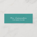 Suche nach teacher visitenkarten Schule