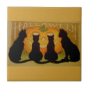 Suche nach halloween katze fliesen Schwarz