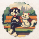 Suche nach katzen cartoon untersetzer Hund