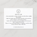 Suche nach handgemachter schmuck visitenkarten Kunde