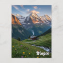 Suche nach lauterbrunnen poster postkarten Wengen