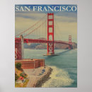 Suche nach vintage san francisco poster Golden gate bridge