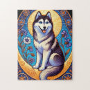 Suche nach siberian husky puzzle Zäh