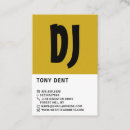 Suche nach dj standard visitenkarten Diskjockey