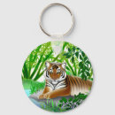 Suche nach tiger im dschungel schlüsselanhänger Tigerkunst