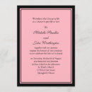 Suche nach rosa schwarze hochzeit einladungen Für sie/ihn