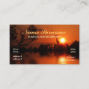 Suche nach sonnenuntergang silhouette visitenkarten See