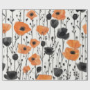 Suche nach mohnblumen geschenkpapier Schwarz