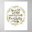 Suche nach neugier poster Typografie