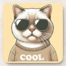 Suche nach coole katze untersetzer Lustig