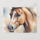 Suche nach braunes pferd postkarten Aquarell
