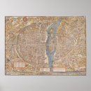 Suche nach vintage karte von paris poster Map