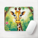 Suche nach giraffen cartoon mousepads Safari