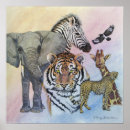 Suche nach afrikanische tiere poster Druck