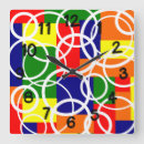 Suche nach rechtecke wanduhren Rot