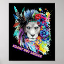 Suche nach wilder löwe poster Weiß