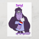 Suche nach gorilla einladungen Cartoon