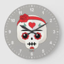 Suche nach sugar skull wanduhren Dia de los muertos