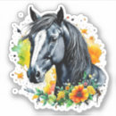 Suche nach schwarze pferde aufkleber Pferdekunst