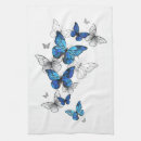 Suche nach blau und weiß geschirr tücher Schmetterling
