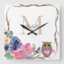 Suche nach rosa eule wanduhren Für alle