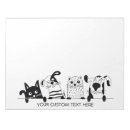 Suche nach niedliche schwarze katze notizblock Personalisiert