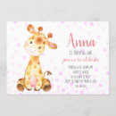 Suche nach rosa giraffe einladungen Niedlich