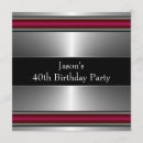 Suche nach classy 40th birthday einladungen Elegant
