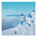 Suche nach santorini poster Blau