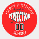Suche nach perfektion aufkleber Geburtstag