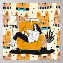 Suche nach schwarze katzen poster Zeitgenössisch