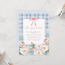 Suche nach er oder sie blauer gingham einladungen Modern