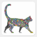 Suche nach abstrakte katze aufkleber Kitty