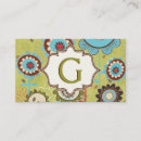 Suche nach abstraktes blumenmuster visitenkarten Vintag