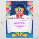 Suche nach clown party einladungen Zirkus