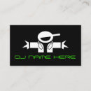 Suche nach dee jay dj visitenkarten Diskjockey