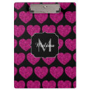 Suche nach rosa herzen klemmbrett Glitzer