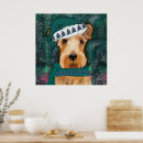 Suche nach airedale terrier poster Santa