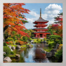 Suche nach japanische pagode poster Teich