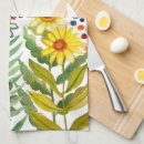 Suche nach gelbe blumen geschirr tücher Aquarell