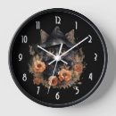 Suche nach halloween katzen wanduhren Hexenhut