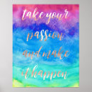 Suche nach leidenschaft poster Aquarell