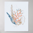 Suche nach rosa unter dem meer poster Koralle