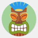 Suche nach tiki maske aufkleber Tropisch