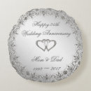 Suche nach 25 hochzeitstag kissen Silber