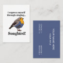 Suche nach rotkehlchen visitenkarten Singvogel