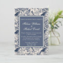 Suche nach vintages blumenmuster einladungen Blau