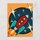 Suche nach retro rakete postkarten Raketen