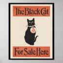 Suche nach der schwarzen katze poster Drucken