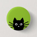 Suche nach katzenartig buttons Schwarze katze